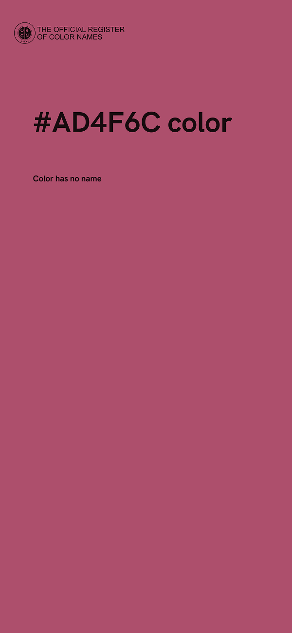 #AD4F6C color image