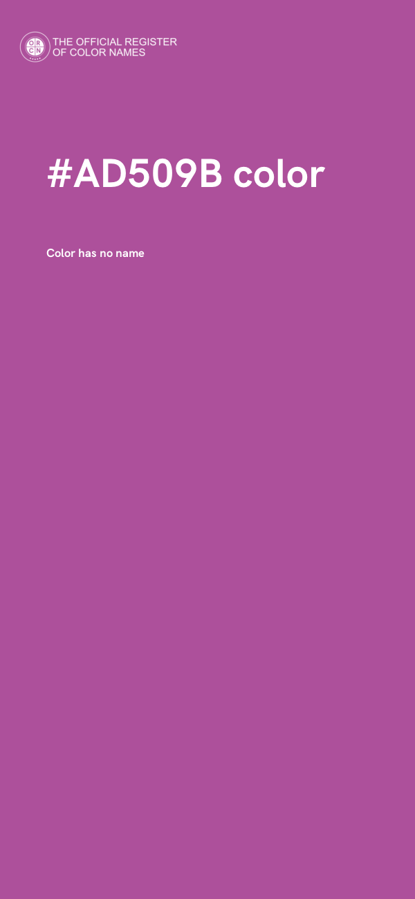#AD509B color image