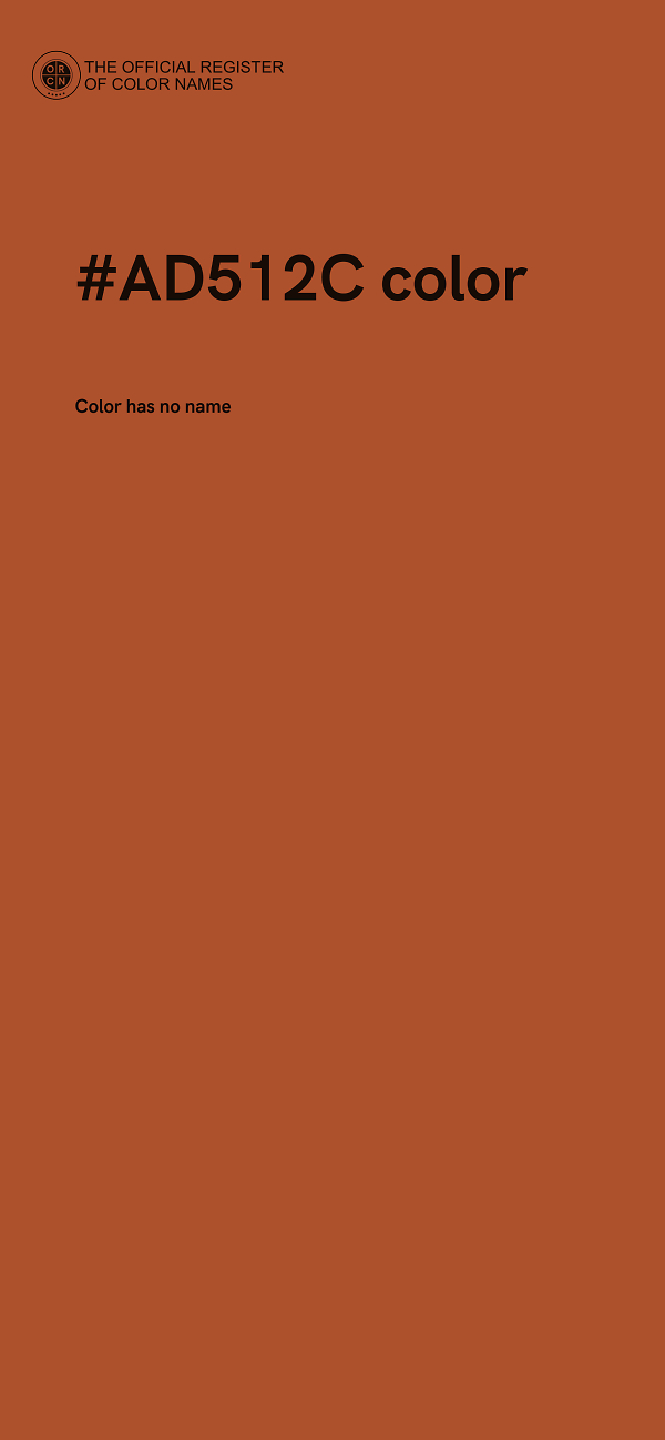 #AD512C color image