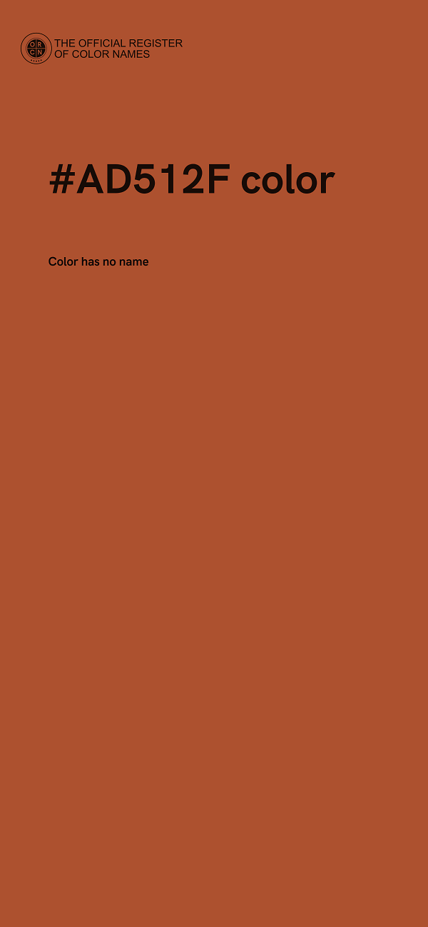 #AD512F color image