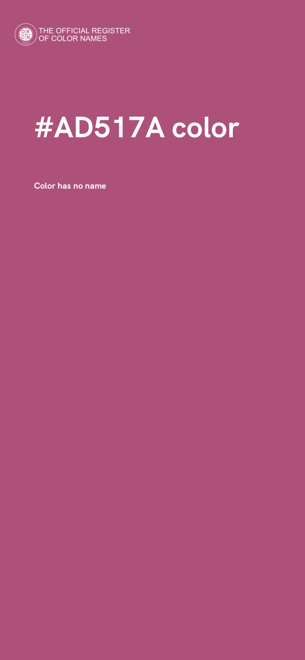 #AD517A color image