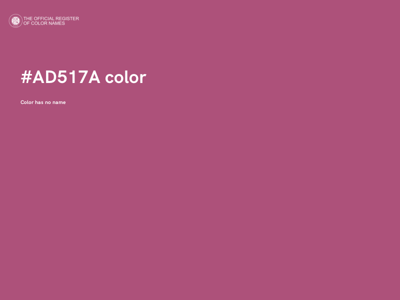 #AD517A color image
