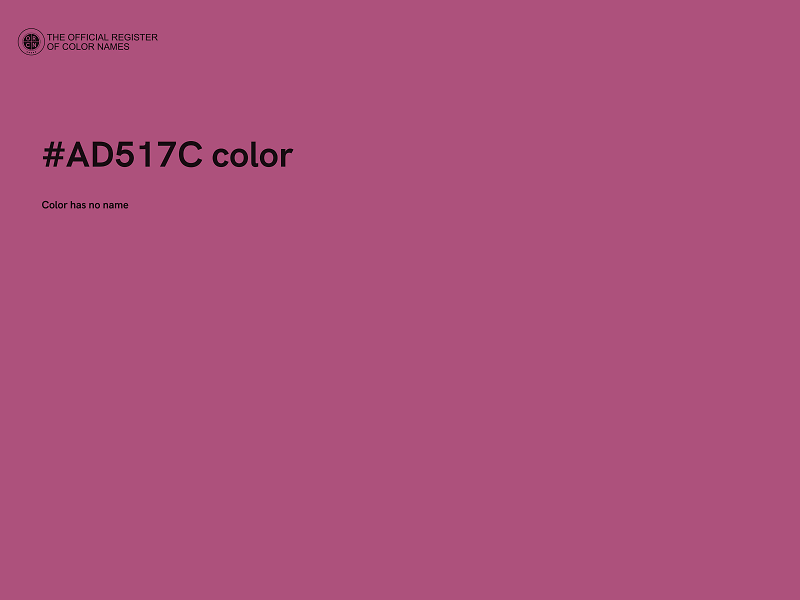 #AD517C color image