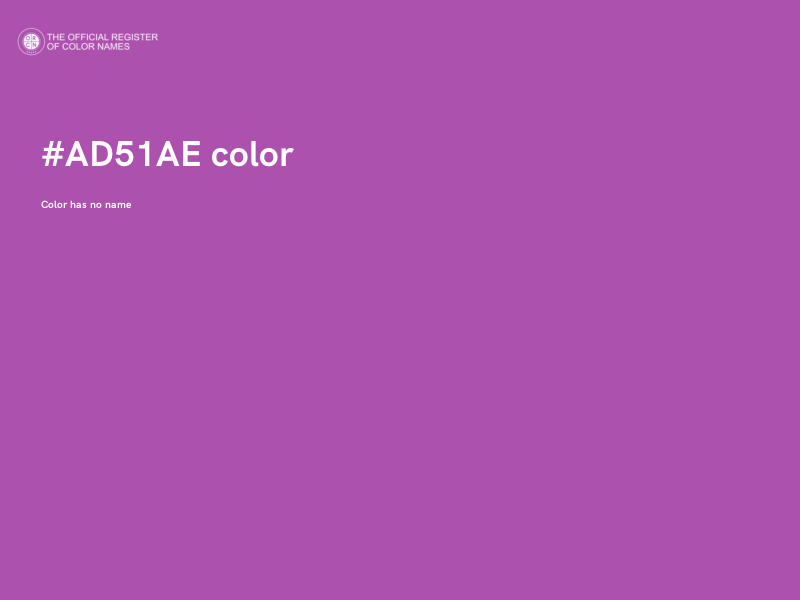 #AD51AE color image