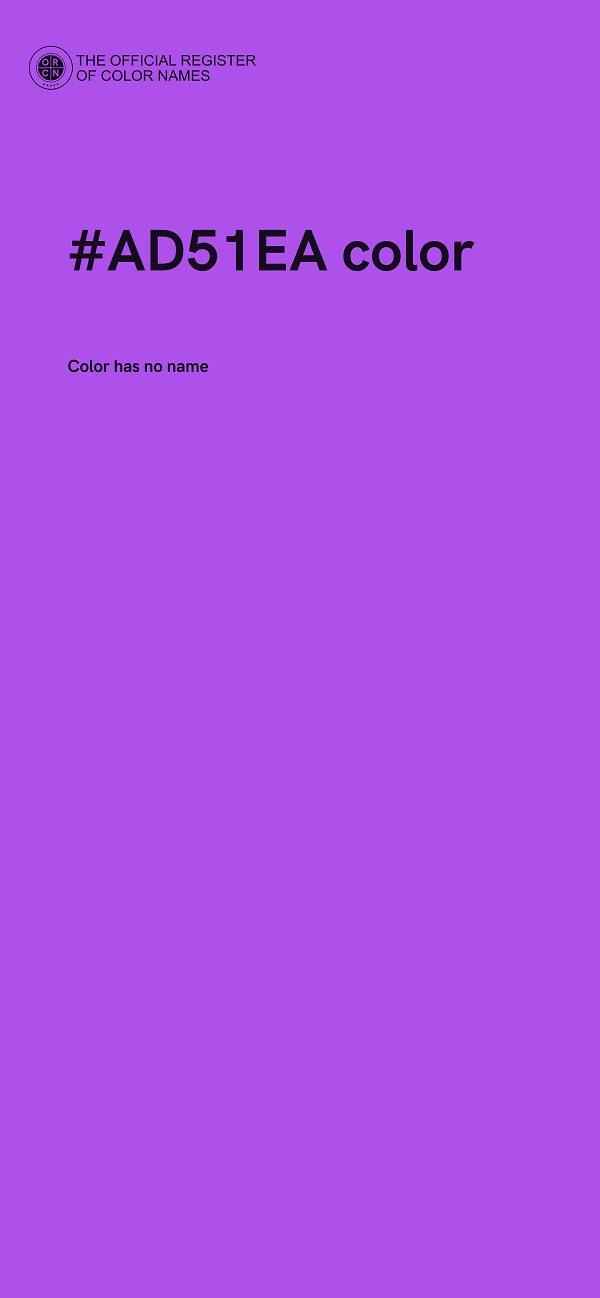 #AD51EA color image