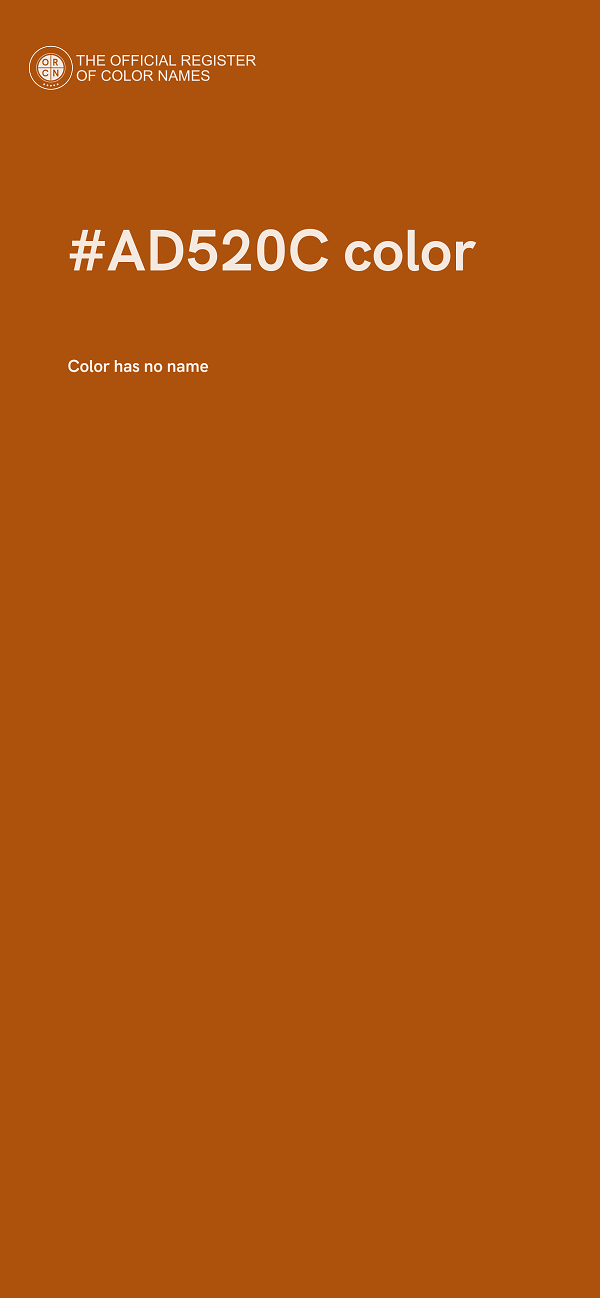 #AD520C color image