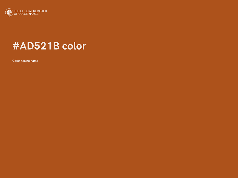 #AD521B color image