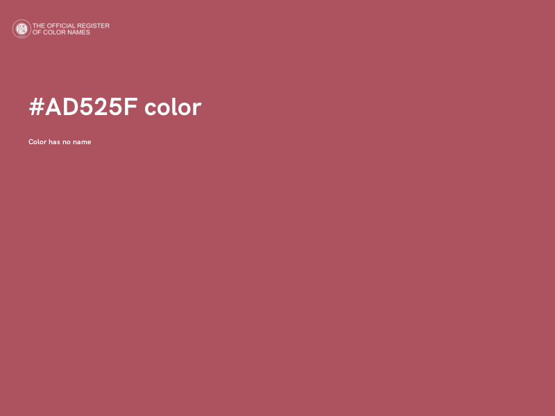 #AD525F color image