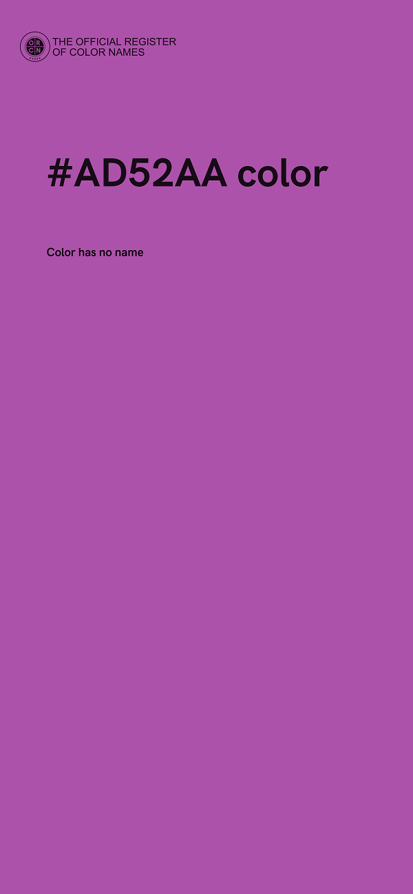 #AD52AA color image