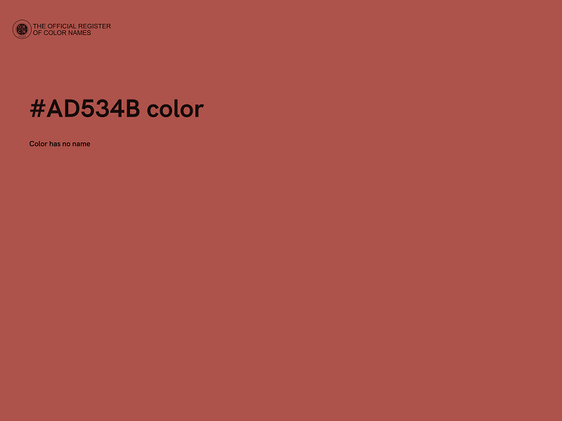 #AD534B color image