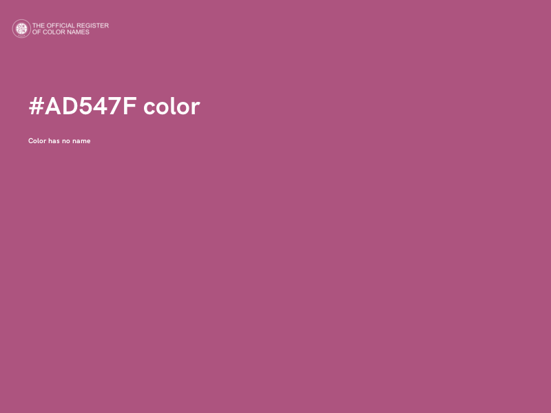 #AD547F color image