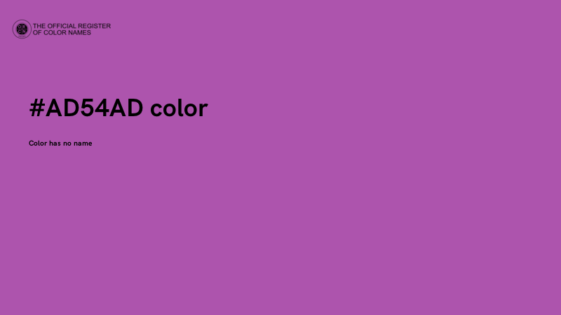 #AD54AD color image