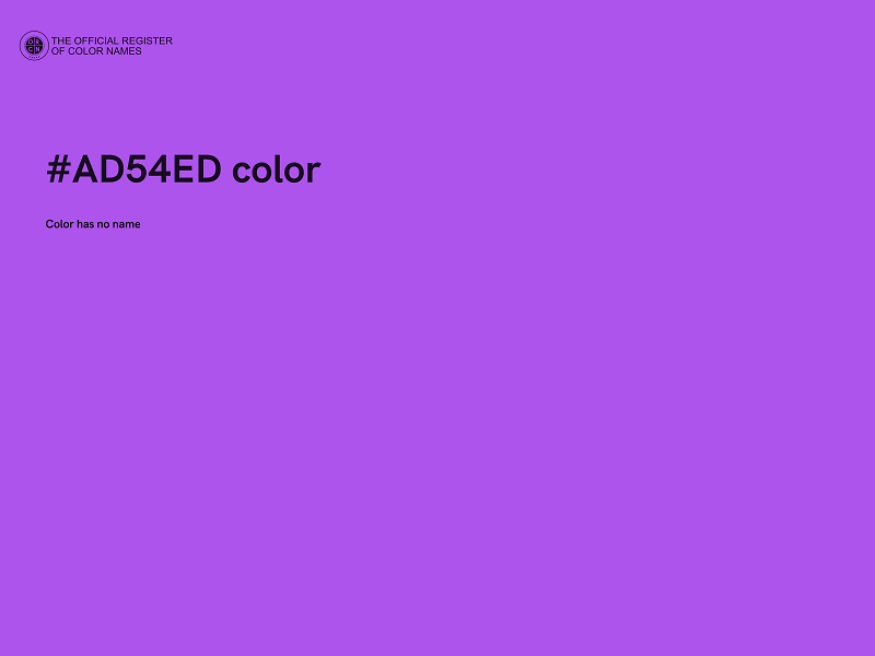 #AD54ED color image