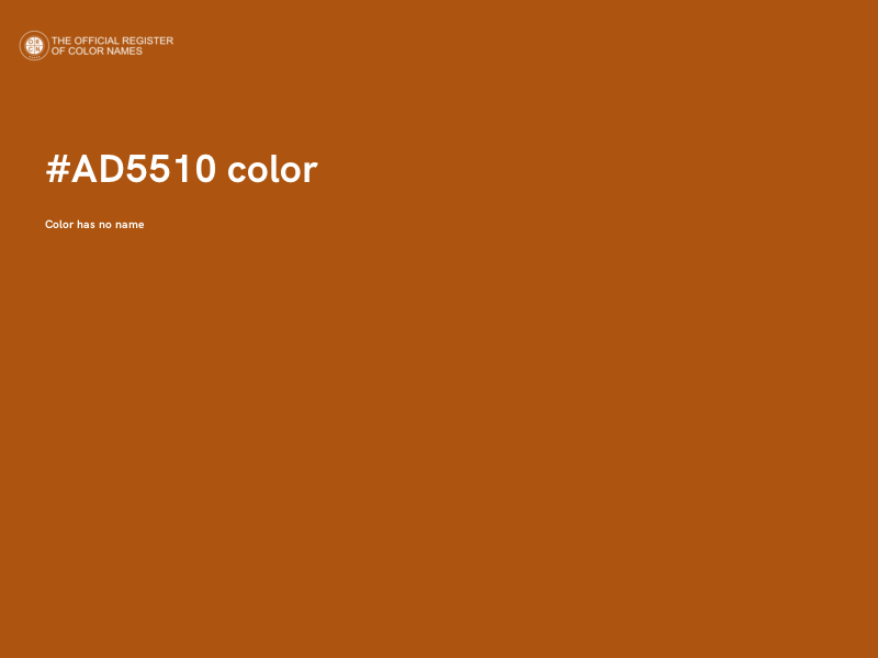 #AD5510 color image