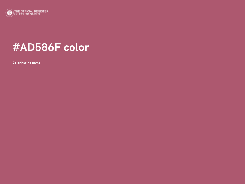 #AD586F color image