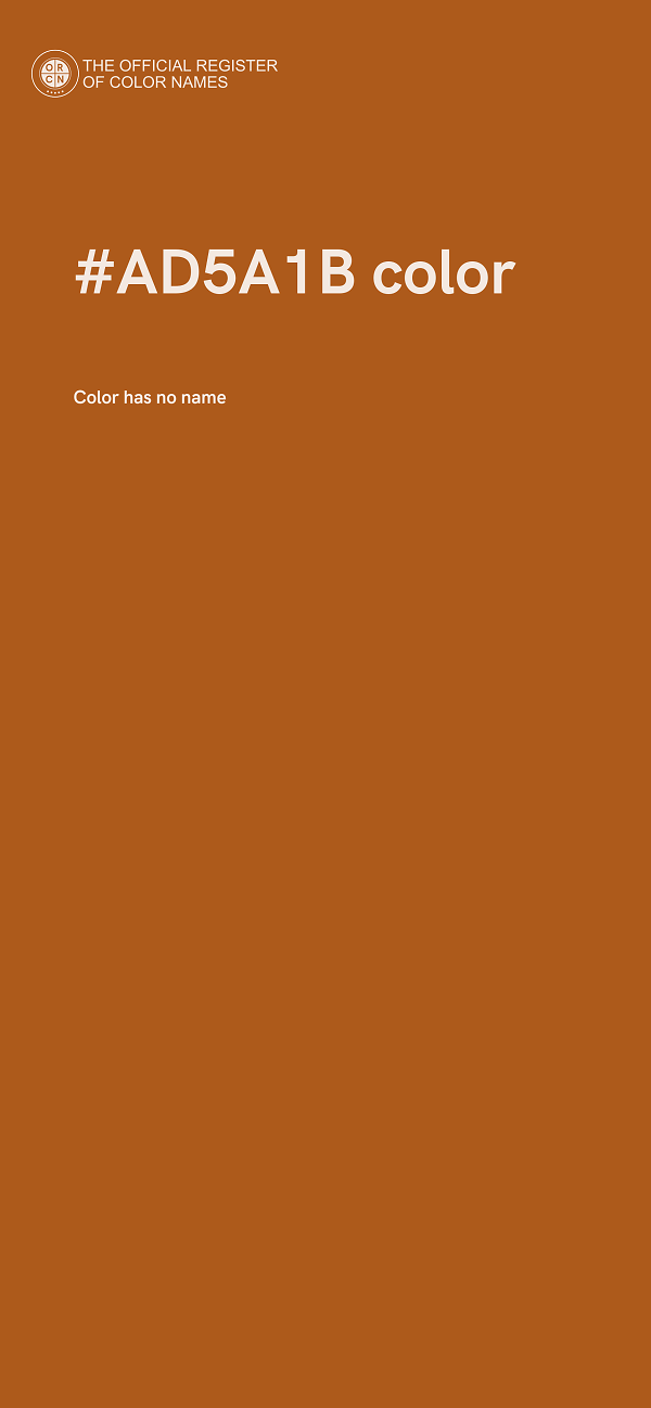 #AD5A1B color image