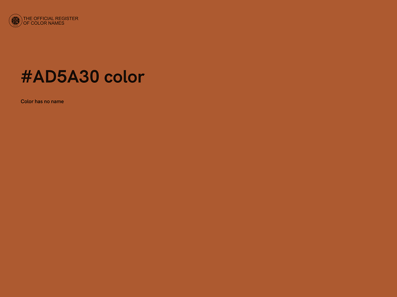 #AD5A30 color image