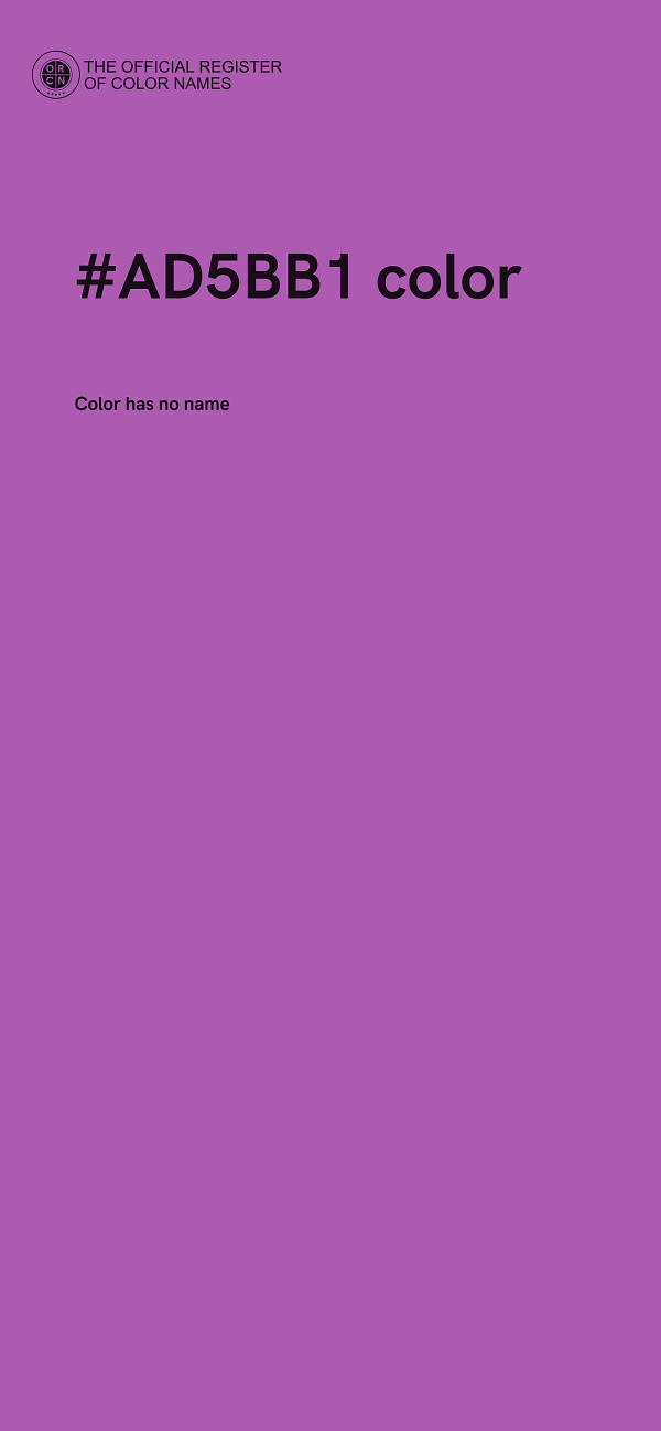 #AD5BB1 color image
