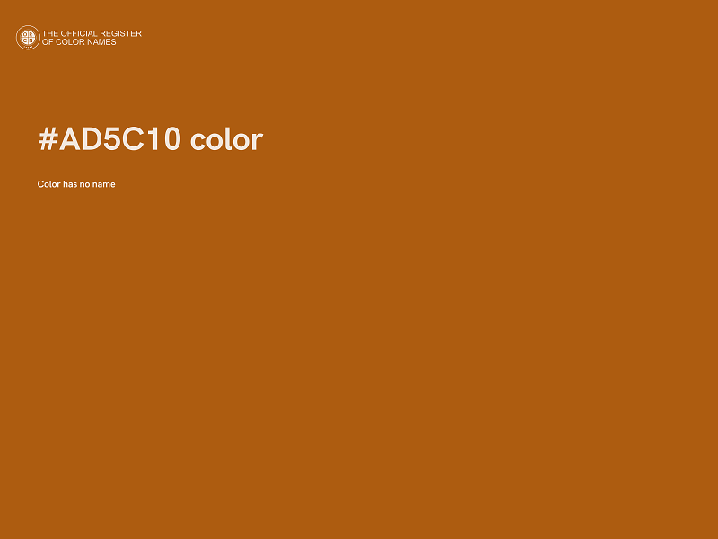 #AD5C10 color image