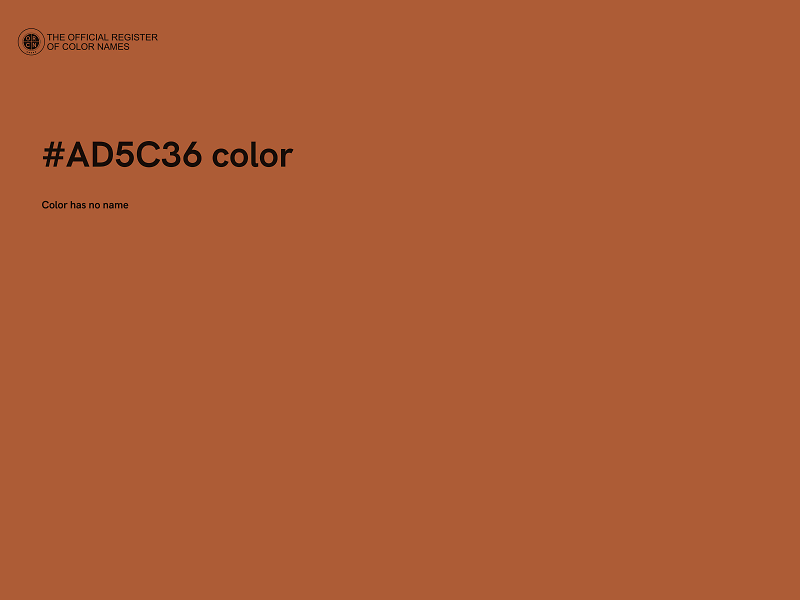 #AD5C36 color image