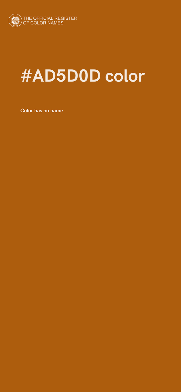 #AD5D0D color image