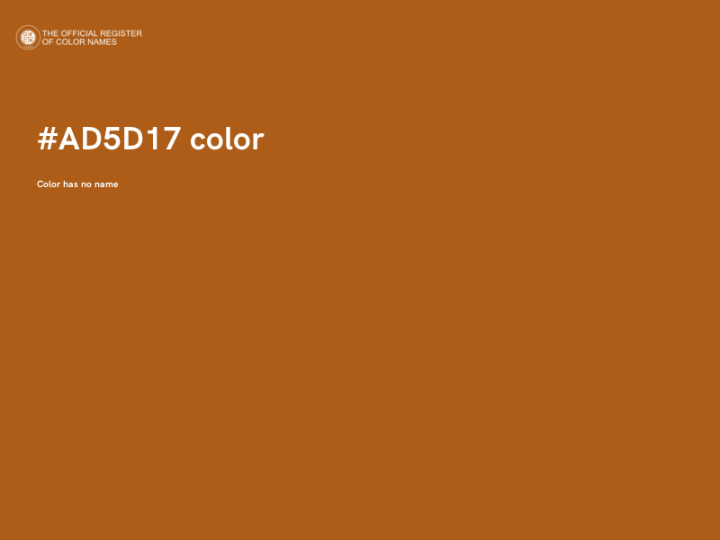 #AD5D17 color image