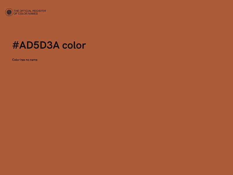 #AD5D3A color image