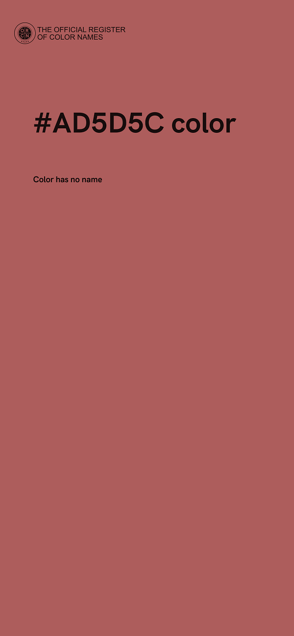 #AD5D5C color image