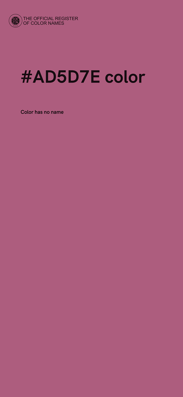 #AD5D7E color image