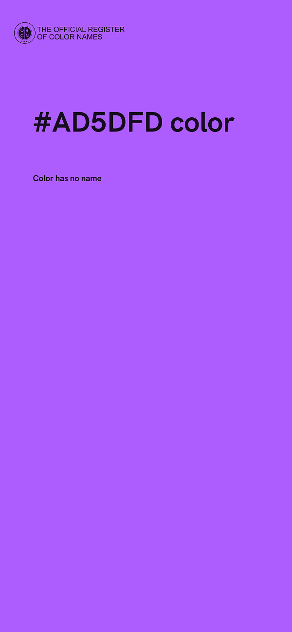#AD5DFD color image