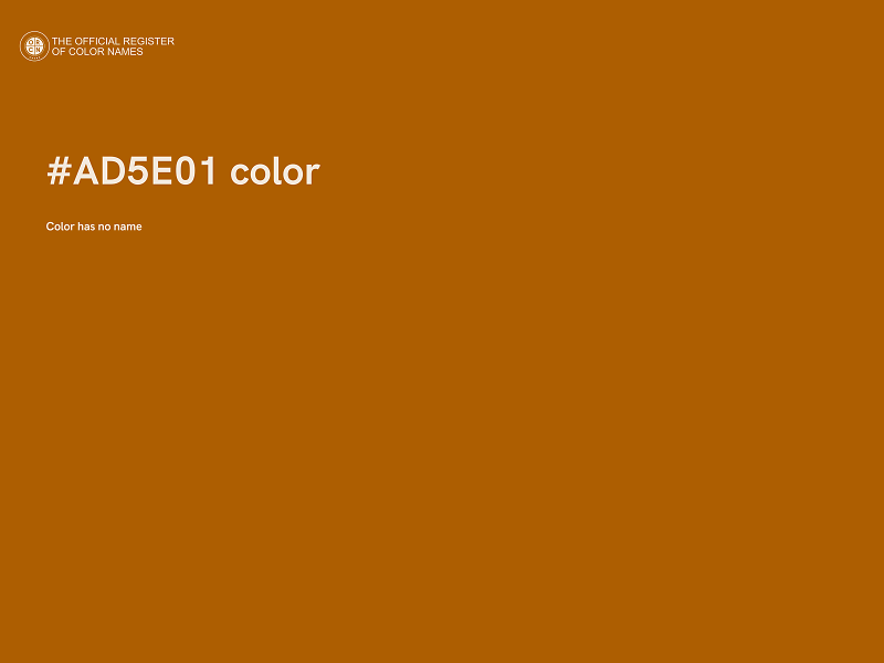 #AD5E01 color image