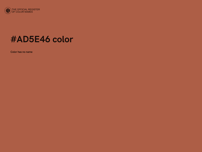 #AD5E46 color image