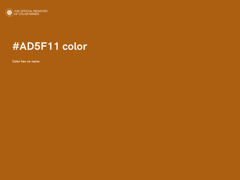 #AD5F11 color image