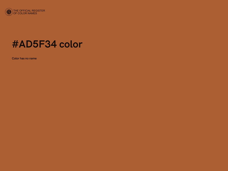 #AD5F34 color image