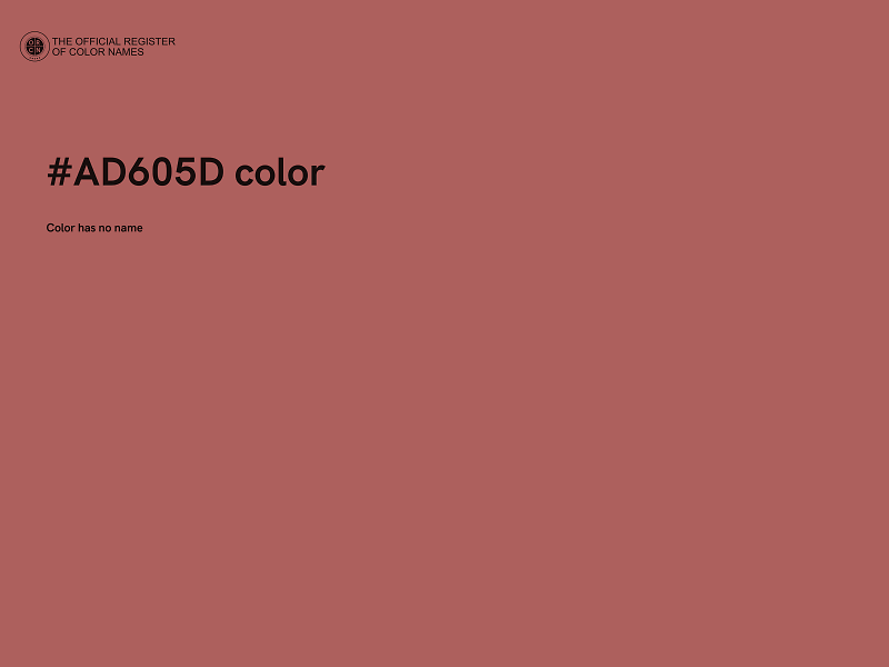 #AD605D color image