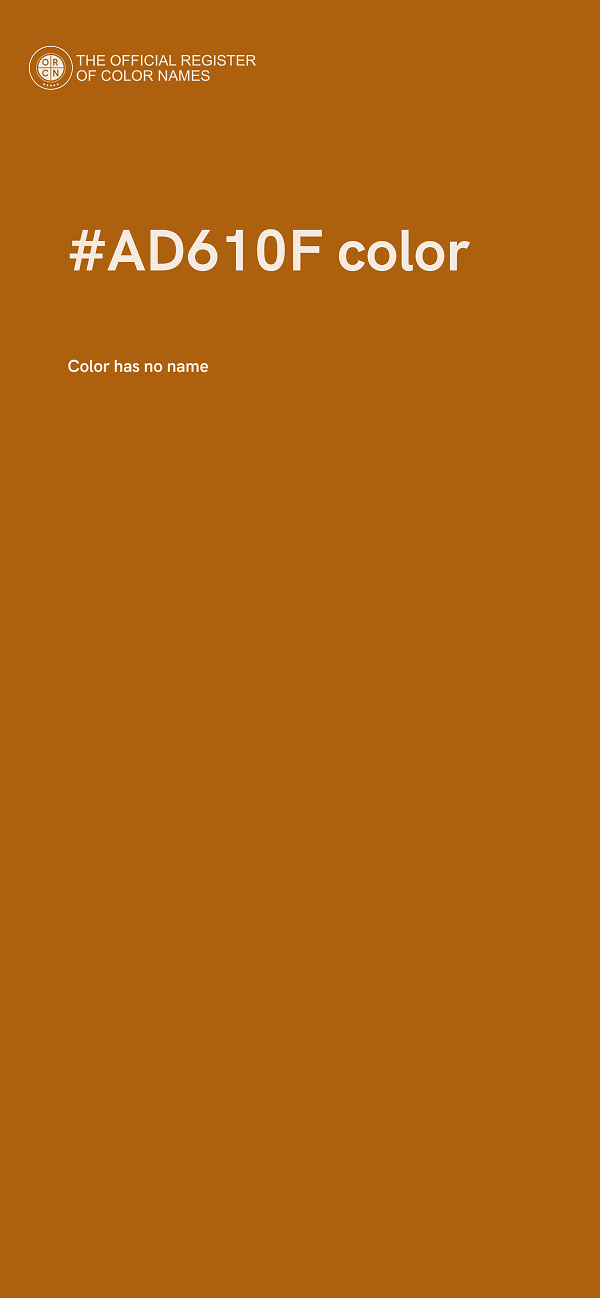 #AD610F color image