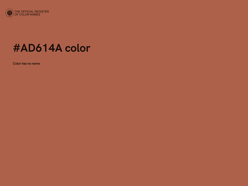 #AD614A color image