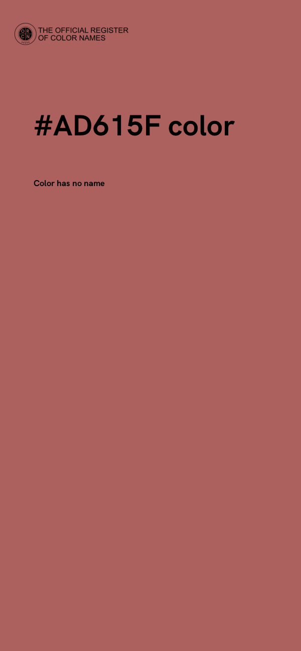 #AD615F color image