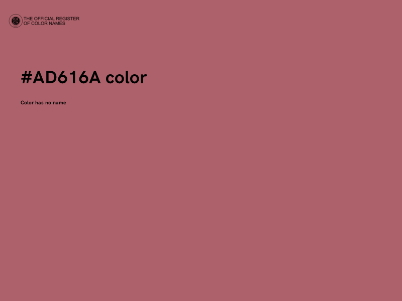 #AD616A color image
