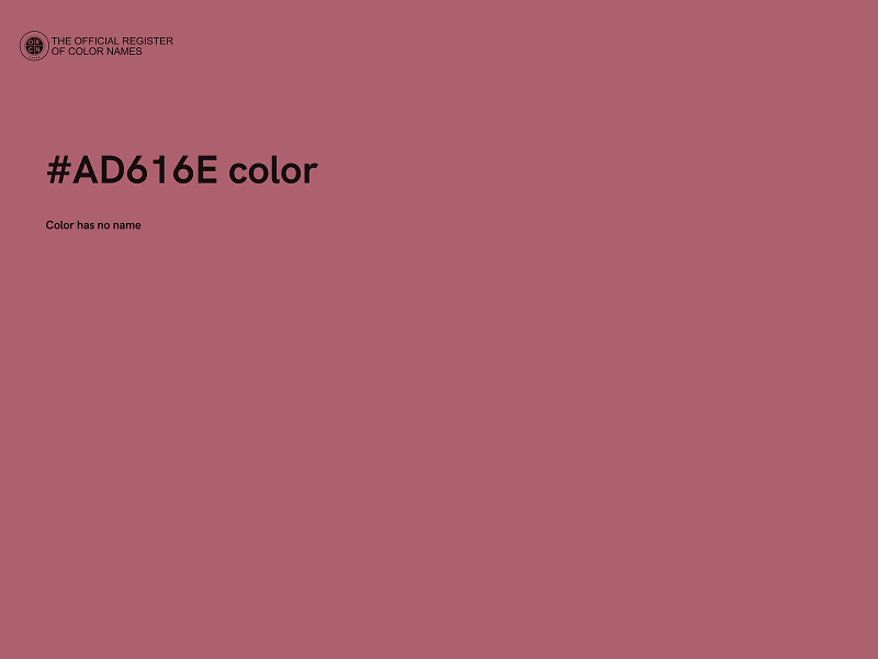 #AD616E color image