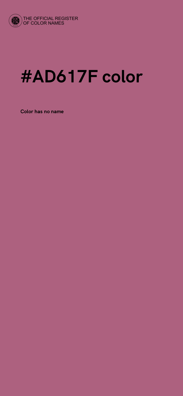#AD617F color image