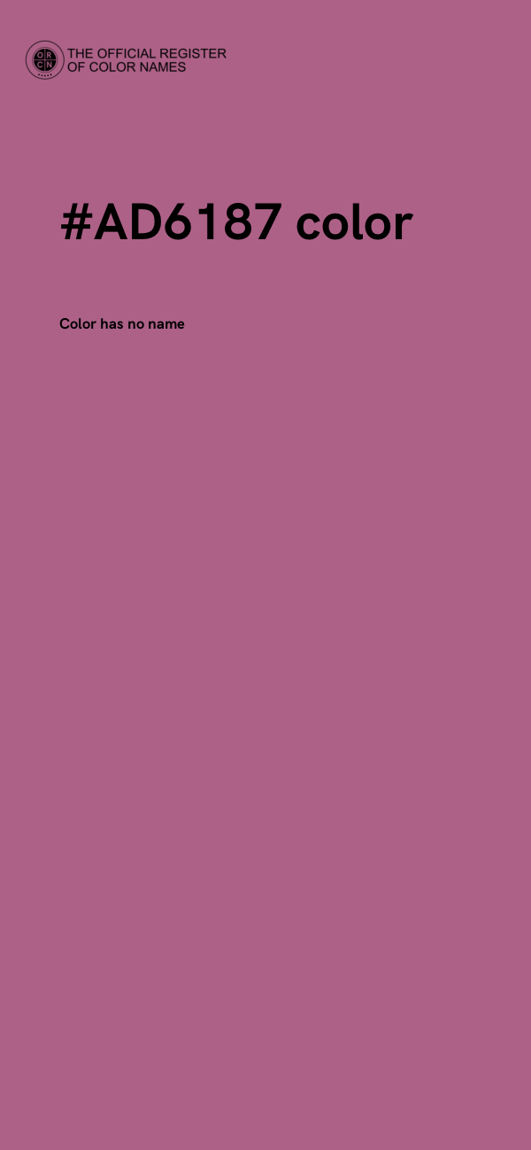 #AD6187 color image