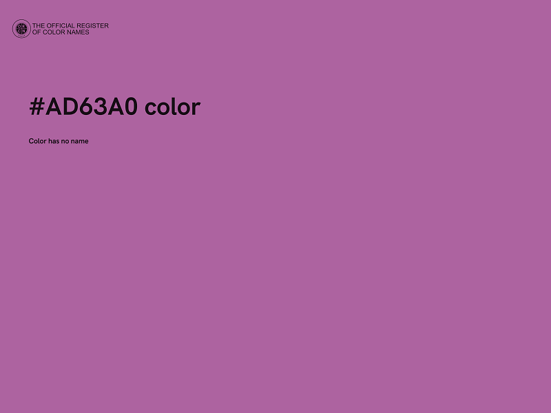 #AD63A0 color image