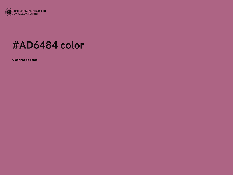 #AD6484 color image