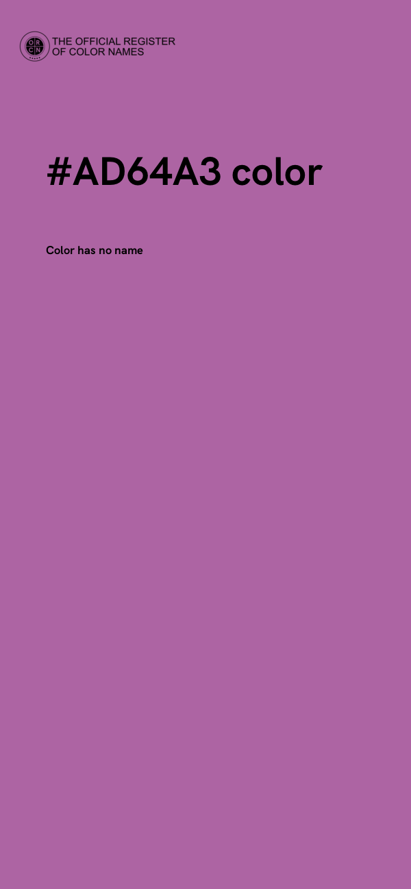 #AD64A3 color image