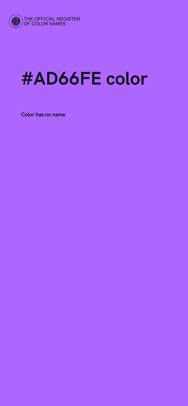 #AD66FE color image