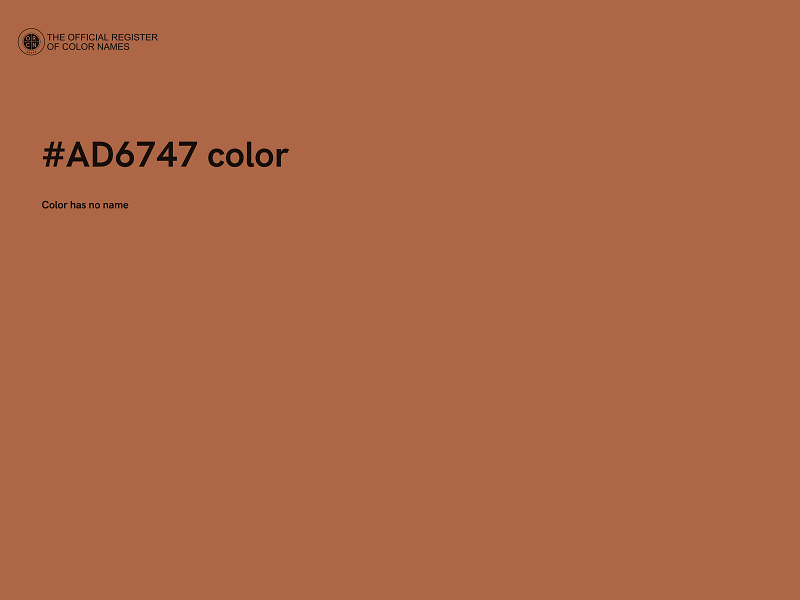 #AD6747 color image