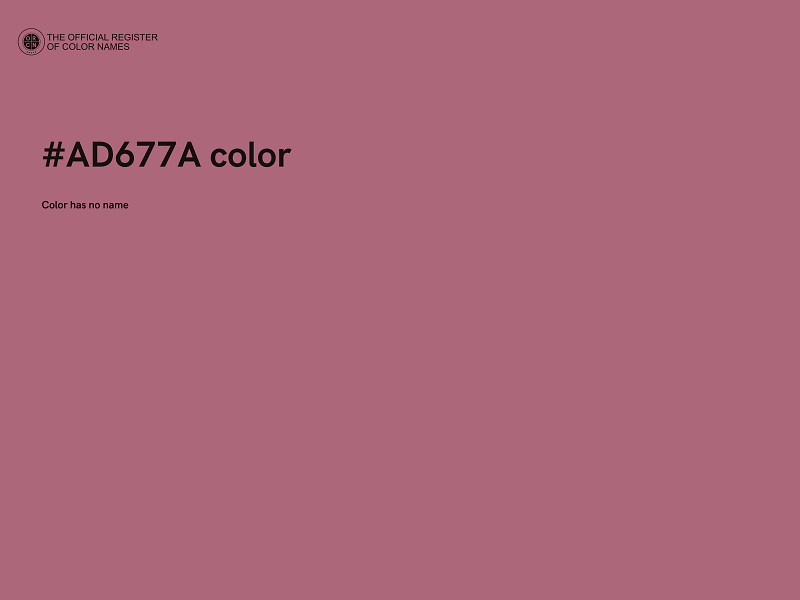 #AD677A color image