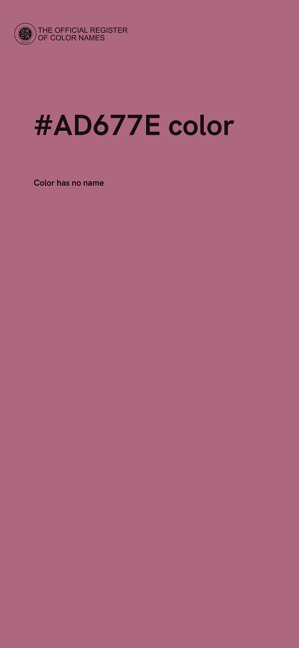 #AD677E color image