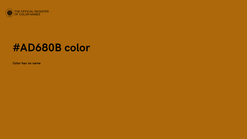#AD680B color image